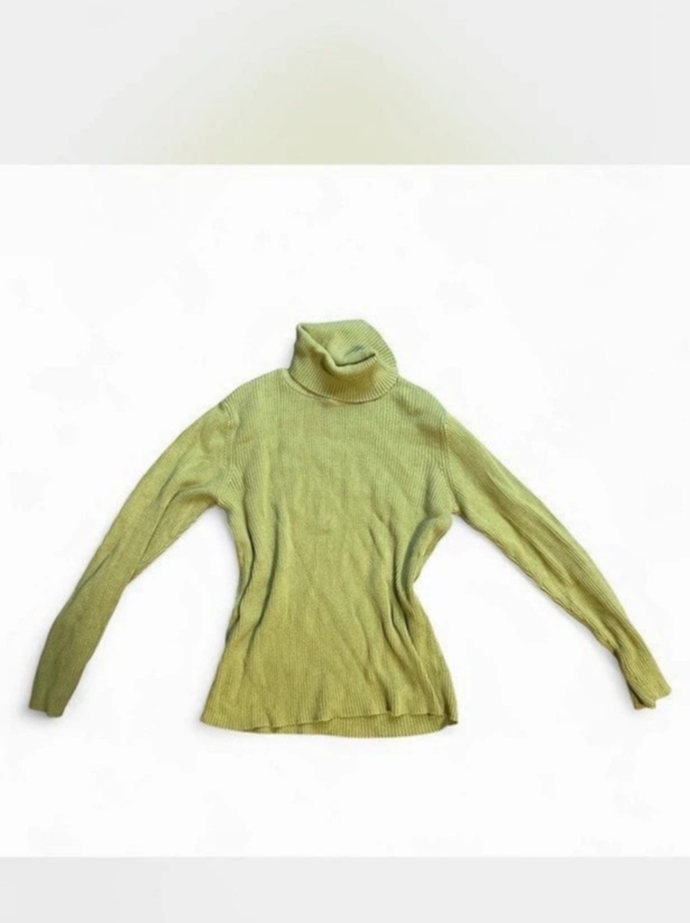 Appleseeds Petite Green Turtleneck Size Small